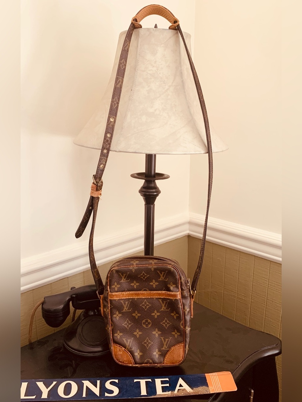 Louis Vuitton Authentic Danube Vintage Shoulder / Cross Body canvas Monogram bag